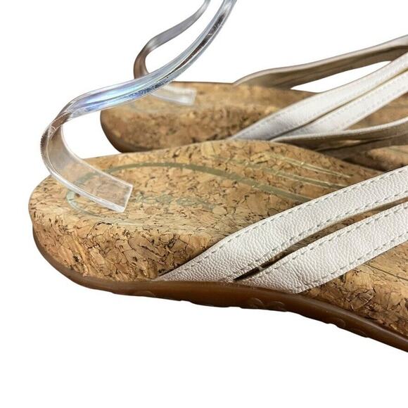 Aetrex Taylor Womens White Sandals Thongs Slides Flip Flops Summer Shoes 8.5 - Picture 12 of 16